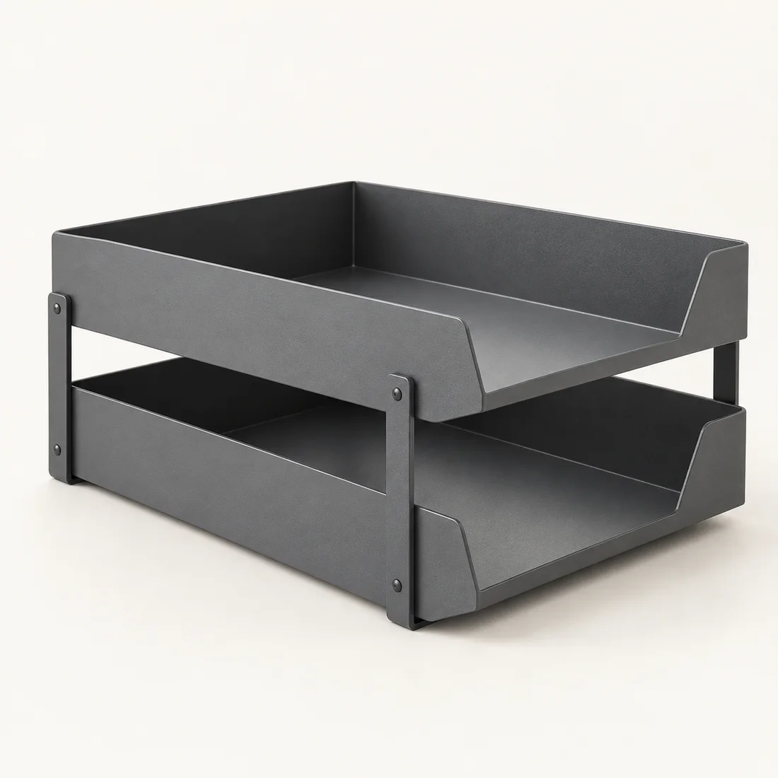 Stack Letter Tray Set in Graphite