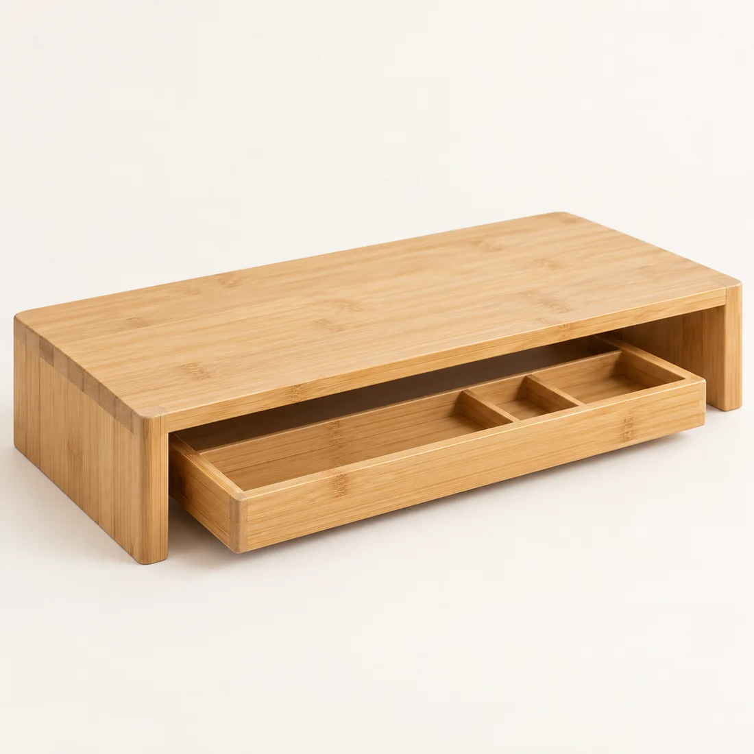 Desk Essentials Station in Natural bamboo
