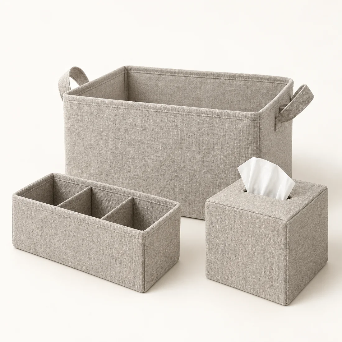Living Room Storage Set in Oat grey
